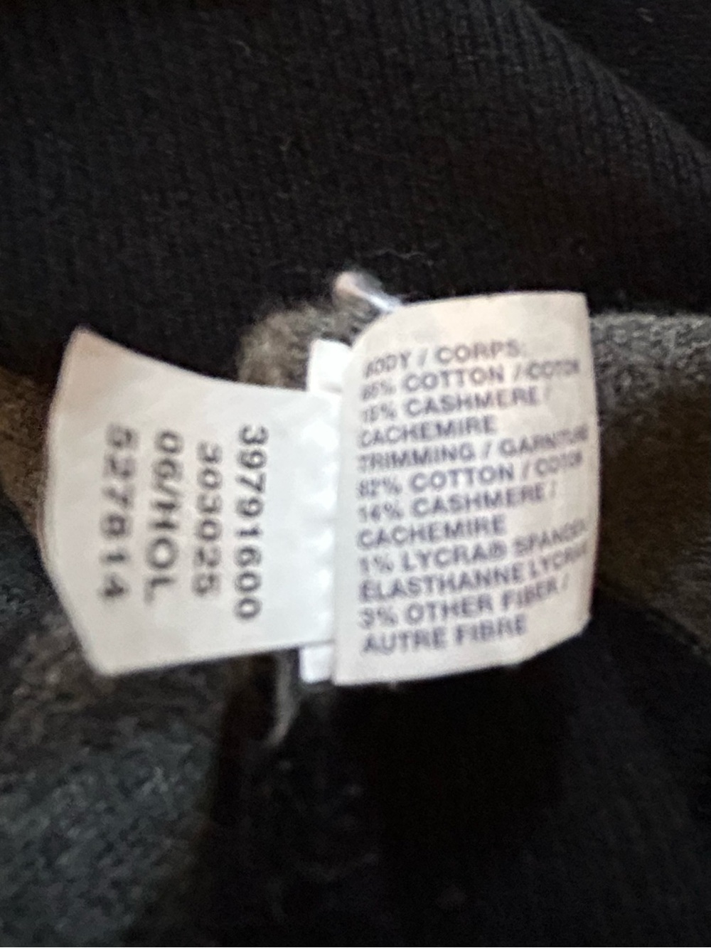 GAP cotton/cashmere blend Black and Gray Striped Turtleneck Sweater - size med - Picture 11 of 12